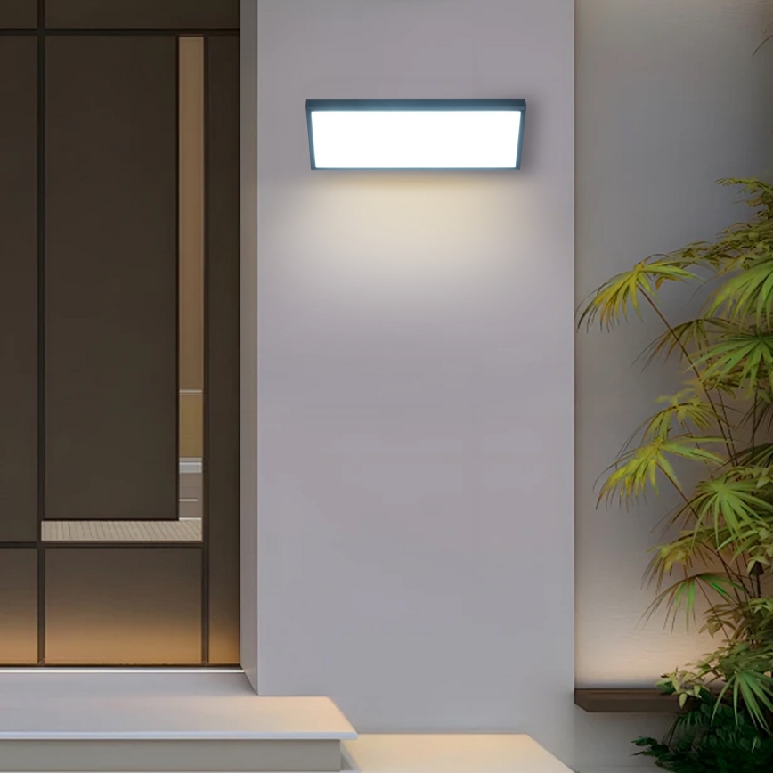 Brilagi - LED lauko sieninis šviestuvas TRIANGLE LED/42W/230V antracitas IP65