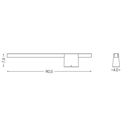 BRILAGI - LED Lauko sieninis šviestuvas VELORA LED/12W/230V 90 cm IP44 rudas