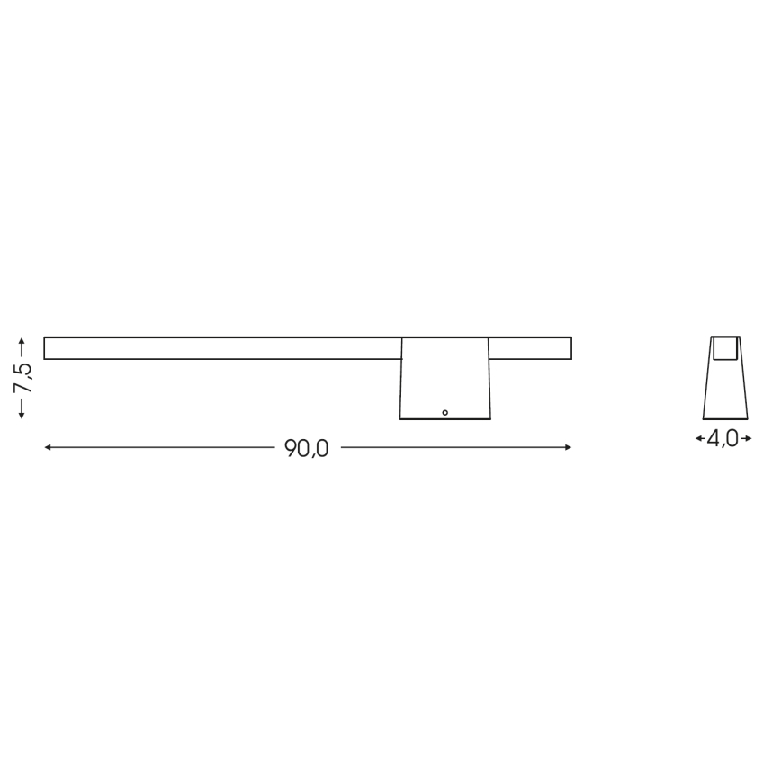 BRILAGI - LED Lauko sieninis šviestuvas VELORA LED/12W/230V 90 cm IP44 rudas
