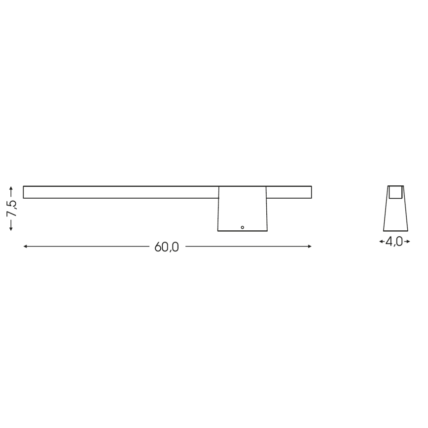 BRILAGI - LED Lauko sieninis šviestuvas VELORA LED/9W/230V 60 cm IP44 antracitas