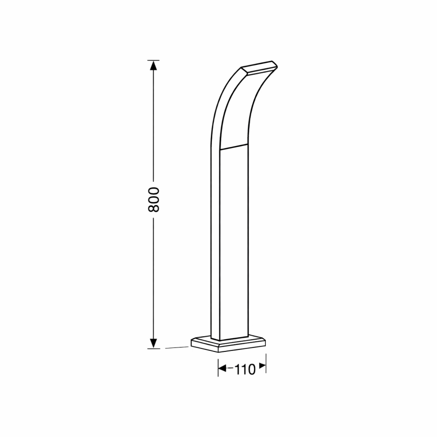 Brilagi - LED lauko šviestuvas ARCELO LED/9W/230V 50 cm IP44