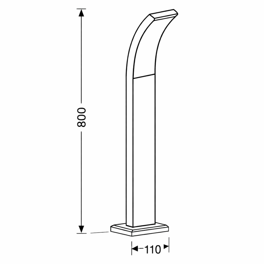 Brilagi - LED lauko šviestuvas ARCELO LED/9W/230V 80 cm IP44