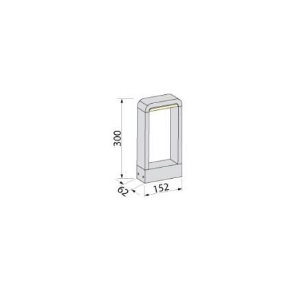 BRILAGI - LED Lauko šviestuvas BARI LED/10W/230V 4000K IP65 30 cm antracitas