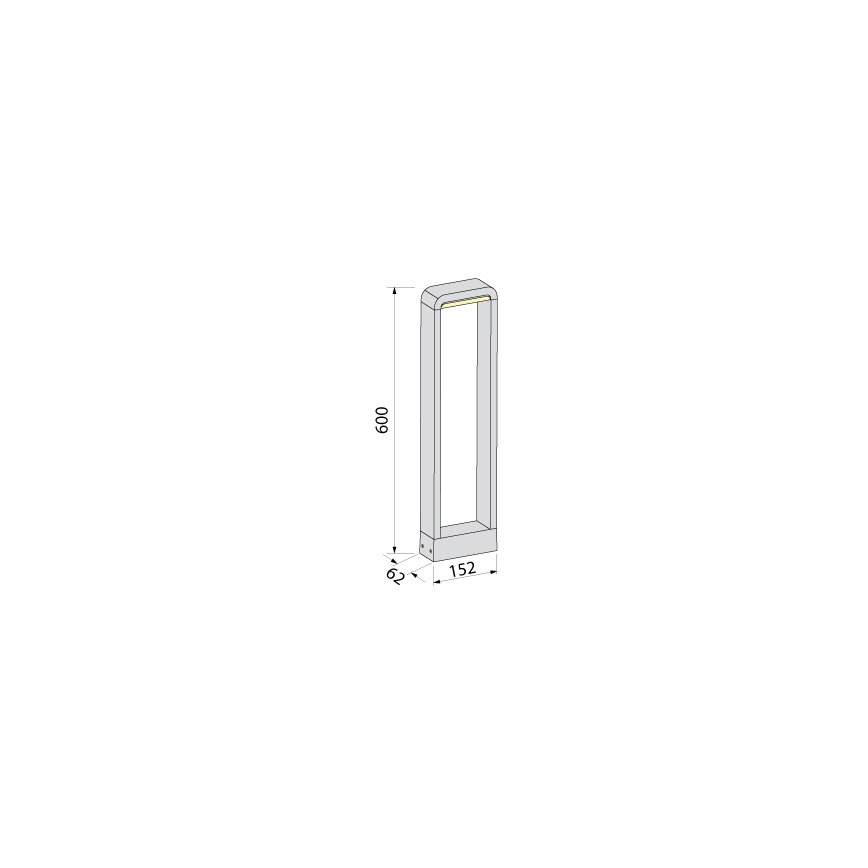 BRILAGI - LED lauko šviestuvas BARI LED/10W/230V 4000K IP65 60 cm antracitas