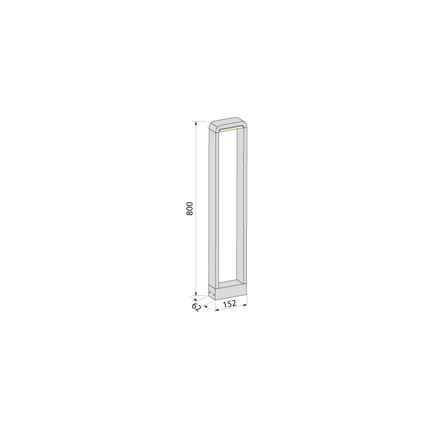 BRILAGI - LED Lauko šviestuvas BARI LED/10W/230V 4000K IP65 80 cm antracitas
