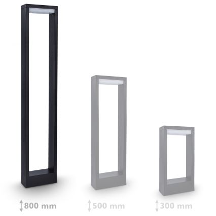 Brilagi - LED lauko šviestuvas BARI LED/7W/230V 3000/4000/6000K antracitas IP54 80 cm