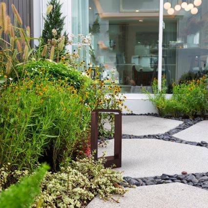 Brilagi - LED lauko šviestuvas BARI LED/7W/230V 3000/4000/6000K rudas IP54 30 cm