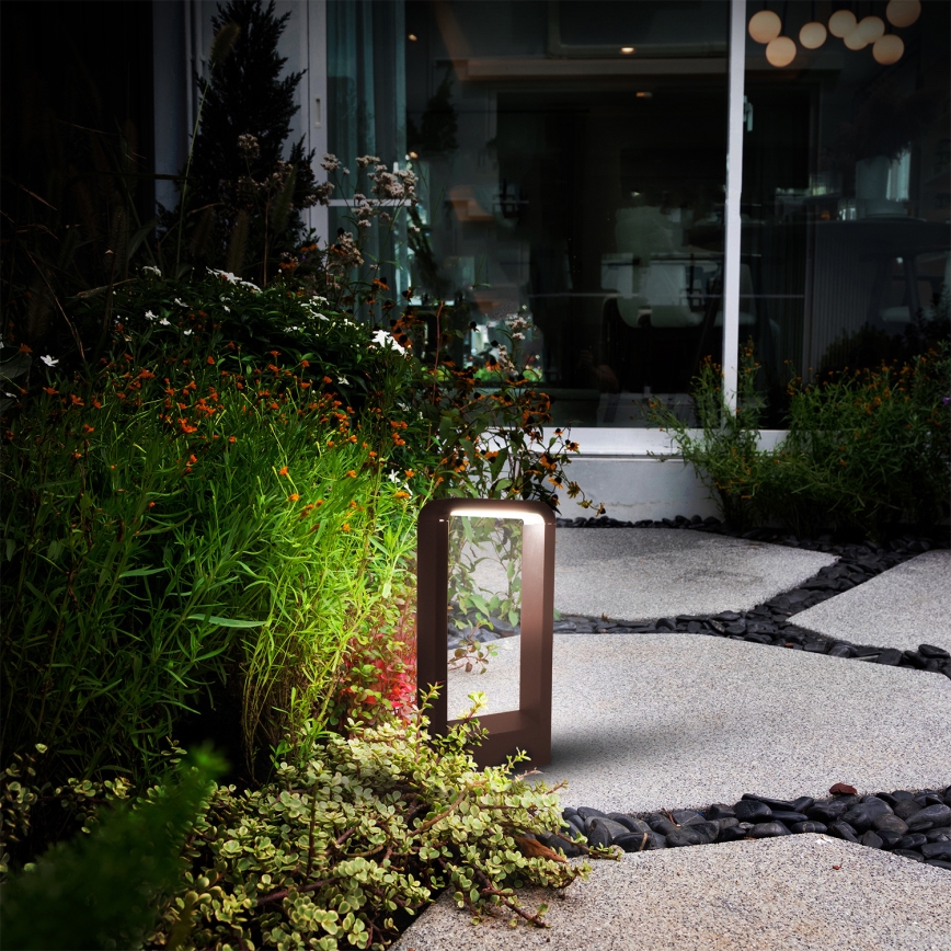 Brilagi - LED lauko šviestuvas BARI LED/7W/230V 3000/4000/6000K rudas IP54 30 cm