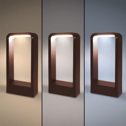 Brilagi - LED lauko šviestuvas BARI LED/7W/230V 3000/4000/6000K rudas IP54 30 cm