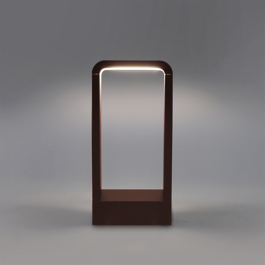 Brilagi - LED lauko šviestuvas BARI LED/7W/230V 3000/4000/6000K rudas IP54 30 cm