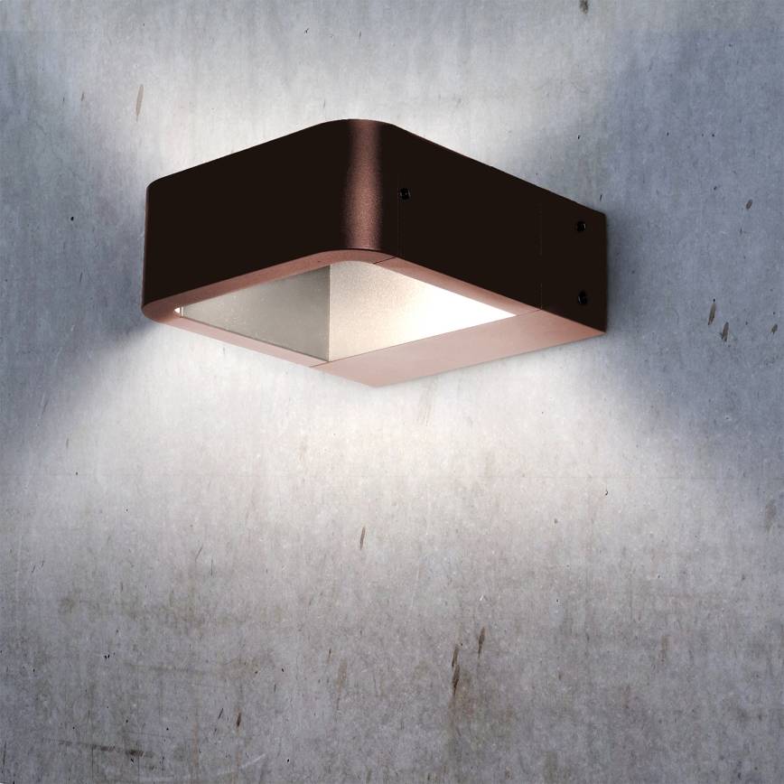 Brilagi - lauko sieninis LED šviestuvas BARI LED/7W/230V 3000/4000/6000K rudos spalvos IP54