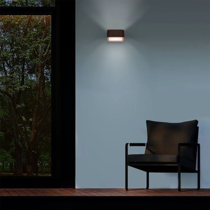 Brilagi - lauko sieninis LED šviestuvas BARI LED/7W/230V 3000/4000/6000K rudos spalvos IP54