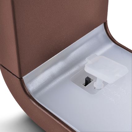 Brilagi - lauko sieninis LED šviestuvas BARI LED/7W/230V 3000/4000/6000K rudos spalvos IP54