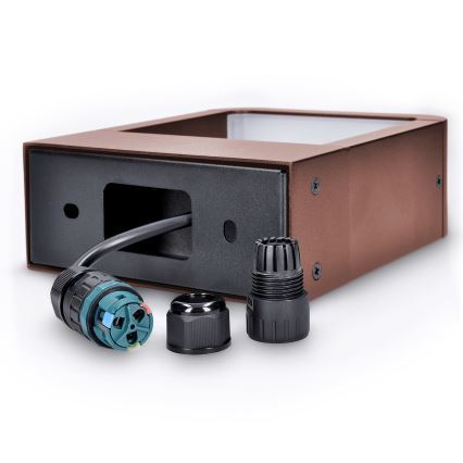 Brilagi - lauko sieninis LED šviestuvas BARI LED/7W/230V 3000/4000/6000K rudos spalvos IP54