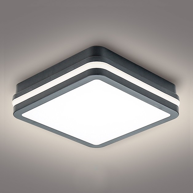 Brilagi - LED lauko šviestuvas BENE LED/18W/230V 22x22 cm antracitas IP54