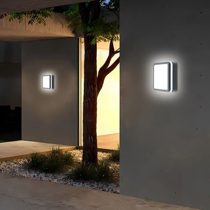 Brilagi - LED lauko šviestuvas BENE LED/18W/230V 22x22 cm antracitas IP54