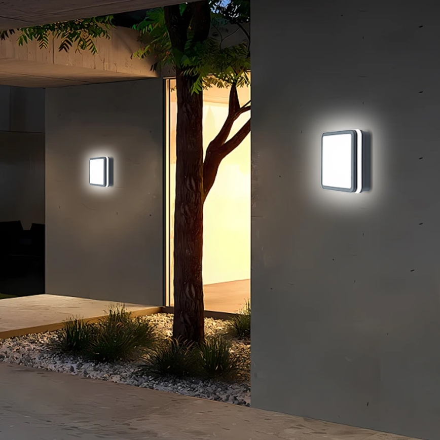 Brilagi - LED lauko šviestuvas BENE LED/18W/230V 22x22 cm antracitas IP54