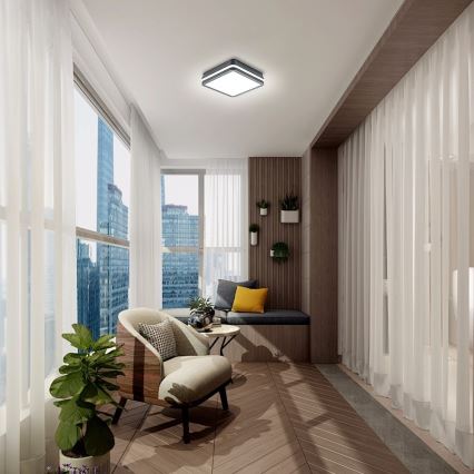 Brilagi - LED lauko šviestuvas BENE LED/18W/230V 22x22 cm antracitas IP54