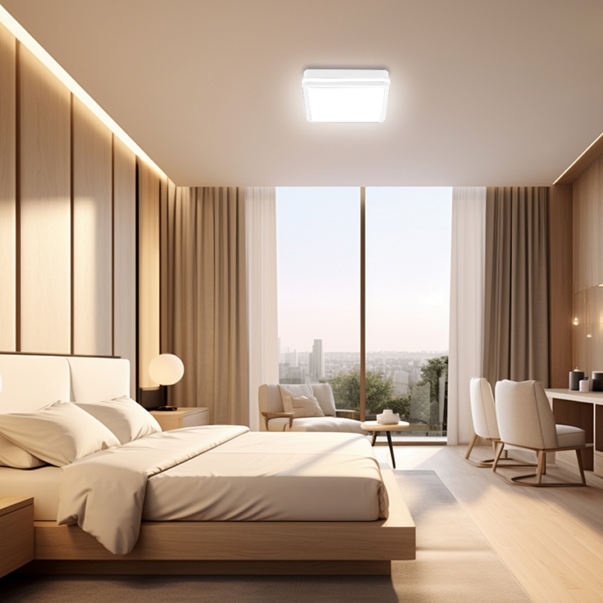 Brilagi - LED lauko šviestuvas BENE LED/24W/230V 26x26 cm balta IP54