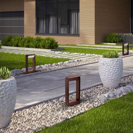 Brilagi - LED lauko šviestuvas CROTONE LED/7W/230V rudas IP54 30 cm