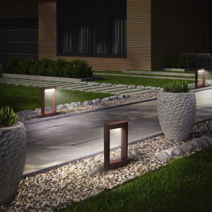 Brilagi - LED lauko šviestuvas CROTONE LED/7W/230V rudas IP54 30 cm