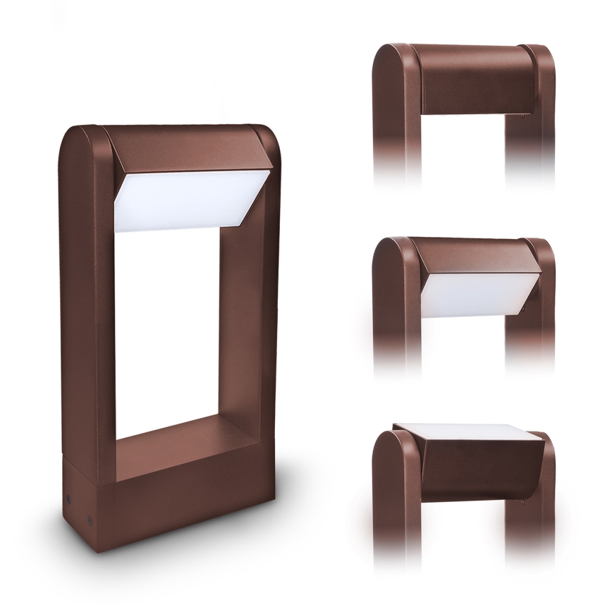 Brilagi - LED lauko šviestuvas CROTONE LED/7W/230V rudas IP54 30 cm