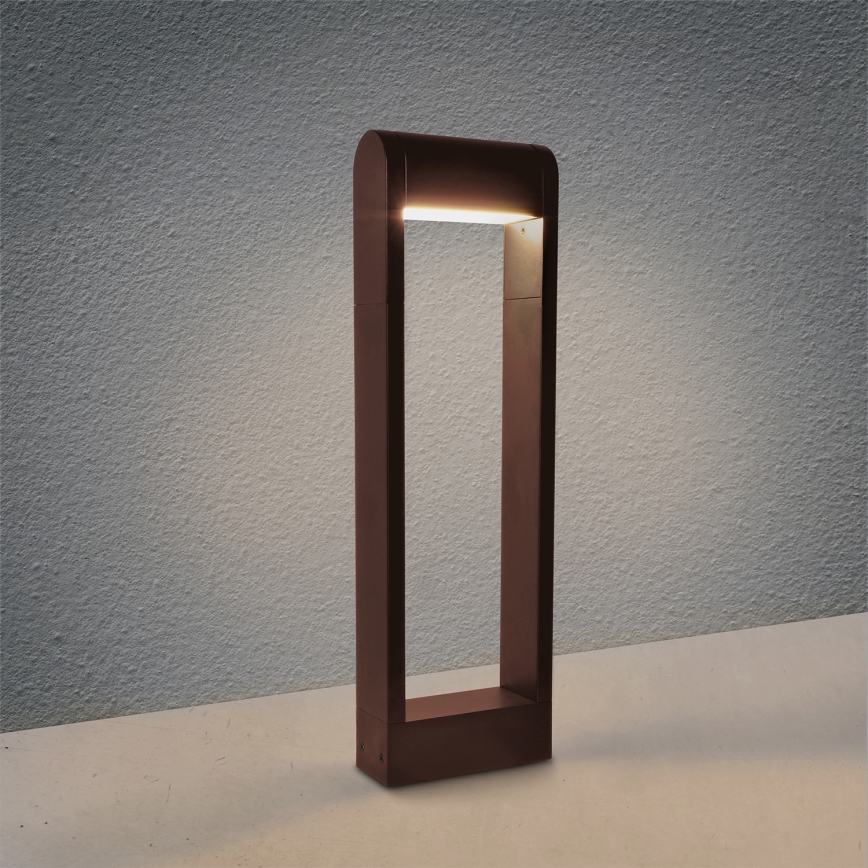 Brilagi - LED lauko šviestuvas CROTONE LED/7W/230V rudas IP54 50 cm