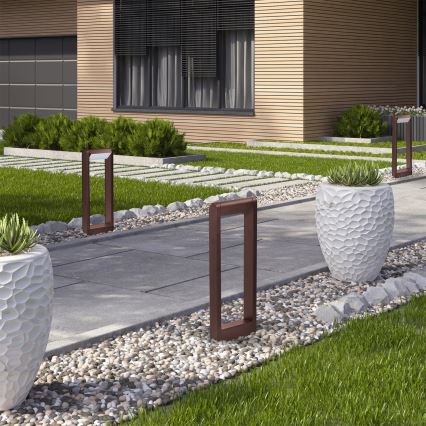 Brilagi - LED lauko šviestuvas CROTONE LED/7W/230V rudas IP54 50 cm