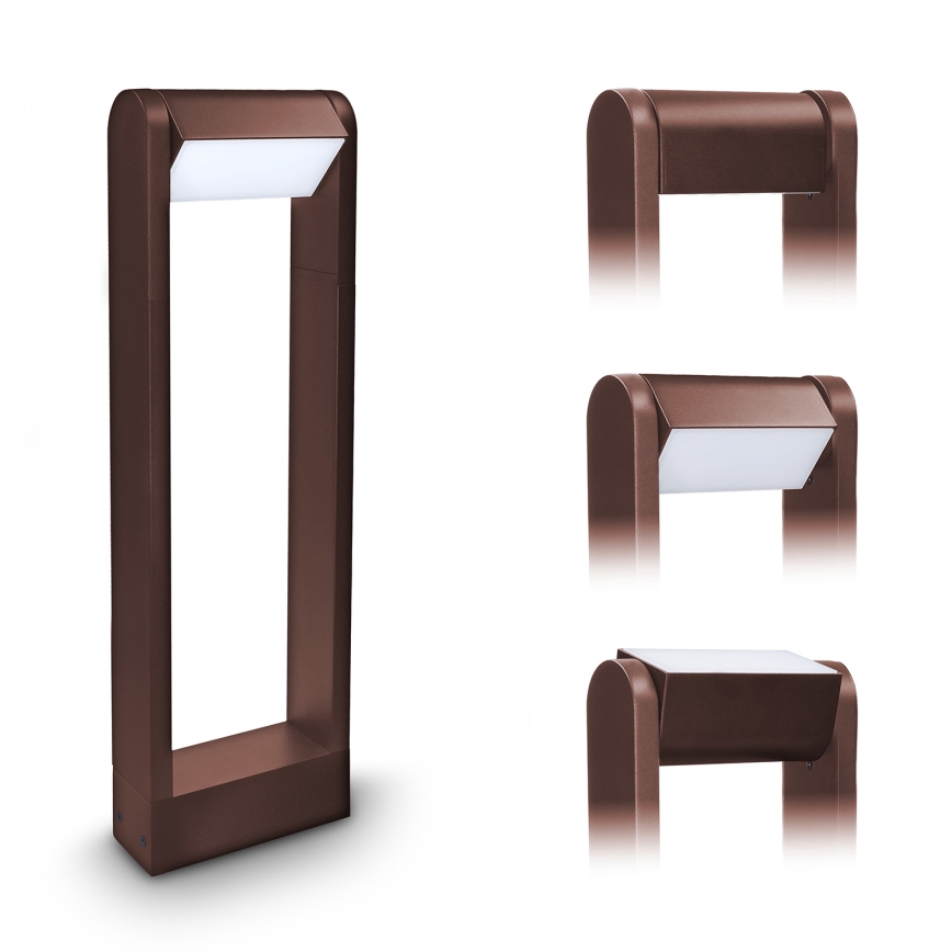 Brilagi - LED lauko šviestuvas CROTONE LED/7W/230V rudas IP54 50 cm