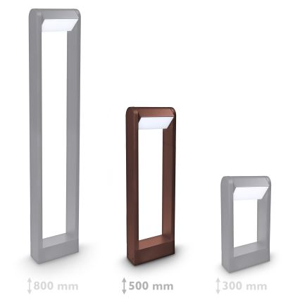 Brilagi - LED lauko šviestuvas CROTONE LED/7W/230V rudas IP54 50 cm