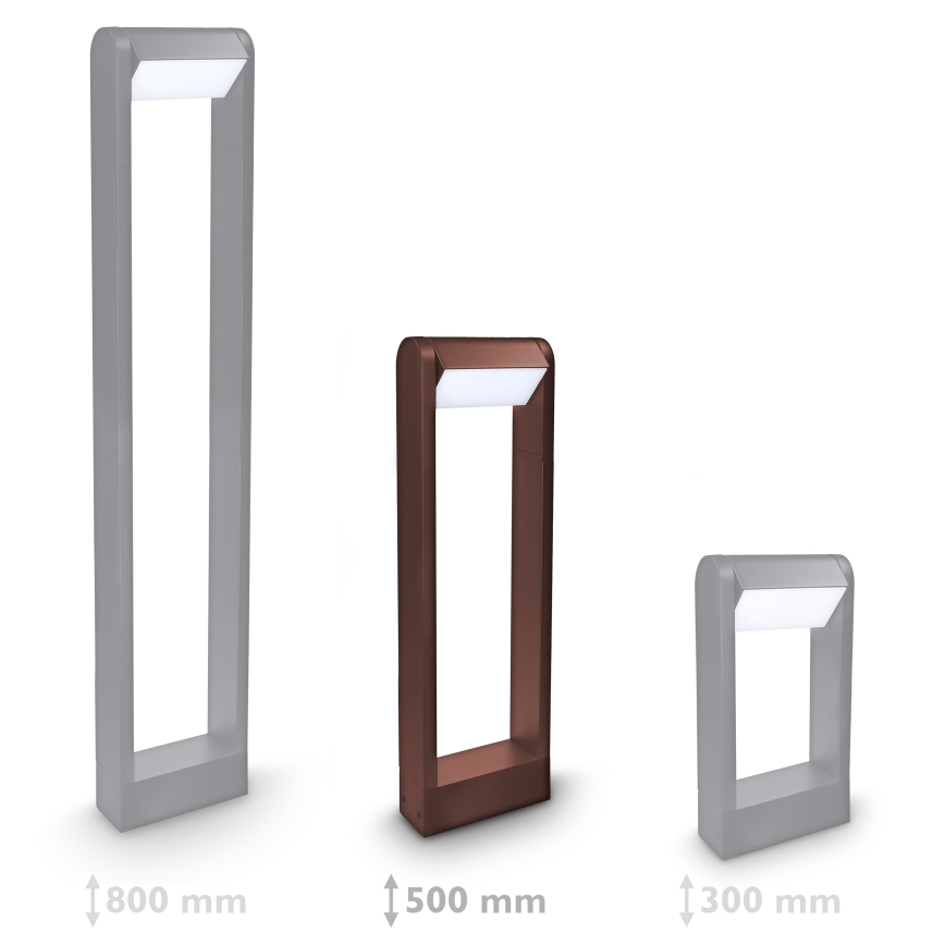 Brilagi - LED lauko šviestuvas CROTONE LED/7W/230V rudas IP54 50 cm