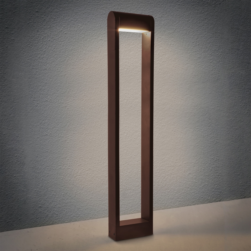 Brilagi - LED lauko šviestuvas CROTONE LED/7W/230V rudas IP54 80 cm