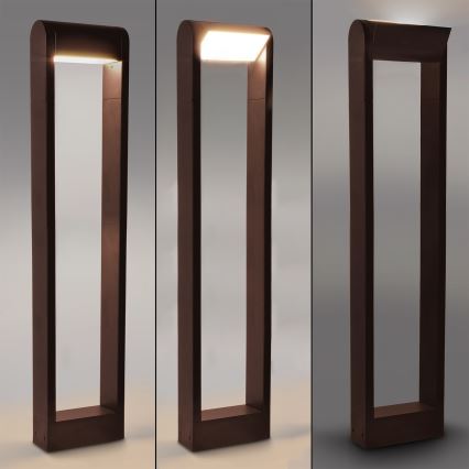 Brilagi - LED lauko šviestuvas CROTONE LED/7W/230V rudas IP54 80 cm