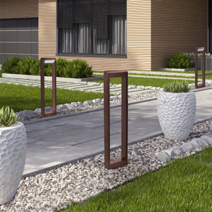 Brilagi - LED lauko šviestuvas CROTONE LED/7W/230V rudas IP54 80 cm