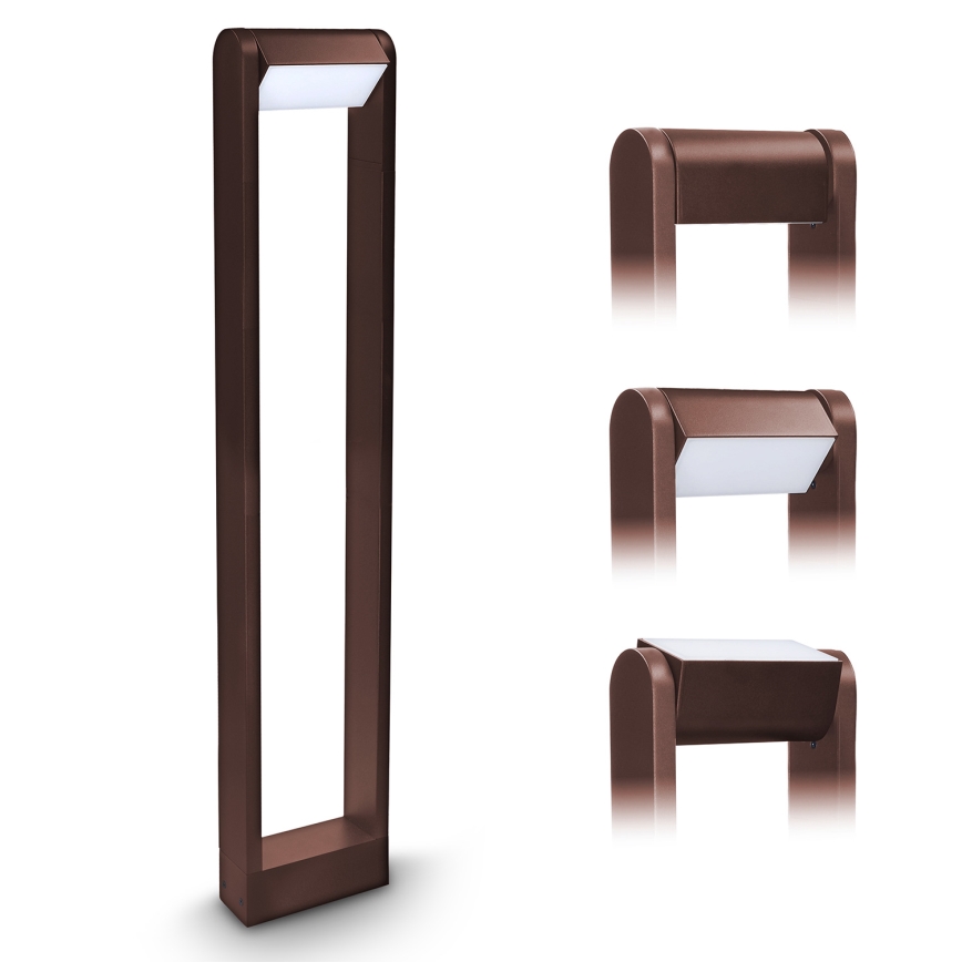 Brilagi - LED lauko šviestuvas CROTONE LED/7W/230V rudas IP54 80 cm