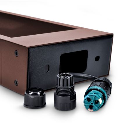 Brilagi - LED lauko šviestuvas CROTONE LED/7W/230V rudas IP54 80 cm