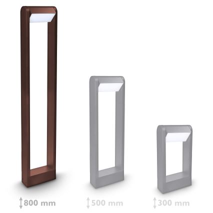 Brilagi - LED lauko šviestuvas CROTONE LED/7W/230V rudas IP54 80 cm