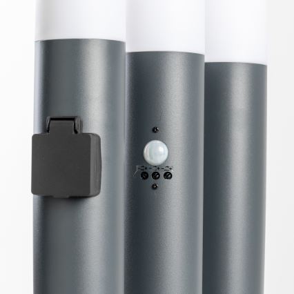 BRILAGI - LED lauko šviestuvas ELIA 1xE27/7W/230V 4000K IP44 100 cm antracitas