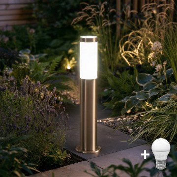 BRILAGI - LED lauko šviestuvas ELIA 1xE27/7W/230V 4000K IP44 50 cm matinis chromas