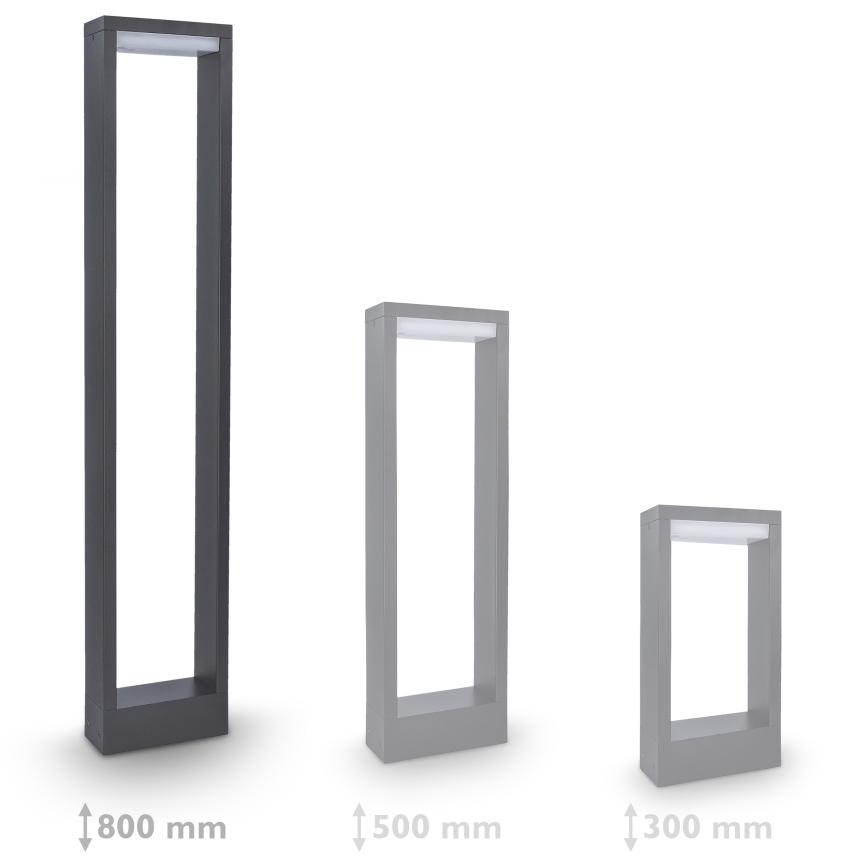 Brilagi - LED lauko šviestuvas RAGUSA LED/7W/230V 3000/4000/6000K antracitas IP54 80 cm