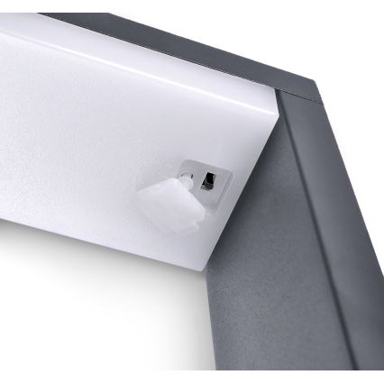 Brilagi - LED lauko šviestuvas RAGUSA LED/7W/230V 3000/4000/6000K antracitas IP54 30 cm