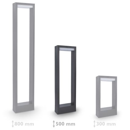Brilagi - LED lauko šviestuvas RAGUSA LED/7W/230V 3000/4000/6000K antracitas IP54 50 cm