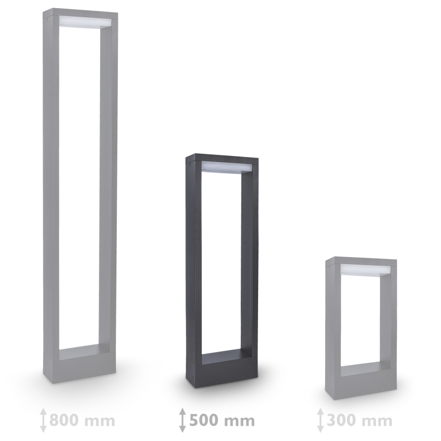 Brilagi - LED lauko šviestuvas RAGUSA LED/7W/230V 3000/4000/6000K antracitas IP54 50 cm