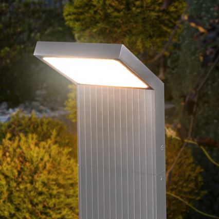 Brilagi - LED Lauko šviestuvas RIANO LED/8W/230V sidabrinis IP65 80 cm