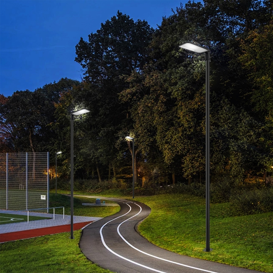 Brilagi - LED lauko gatvės žibintas su stulpu ir pasukamu sąnariu 4 m URBANLIGHT LED/200W/230V juodas IP65