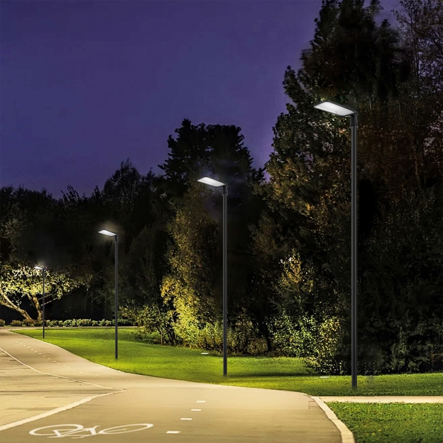 Brilagi - LED lauko gatvės žibintas su stulpu ir pasukamu sąnariu 4 m URBANLIGHT LED/200W/230V juodas IP65