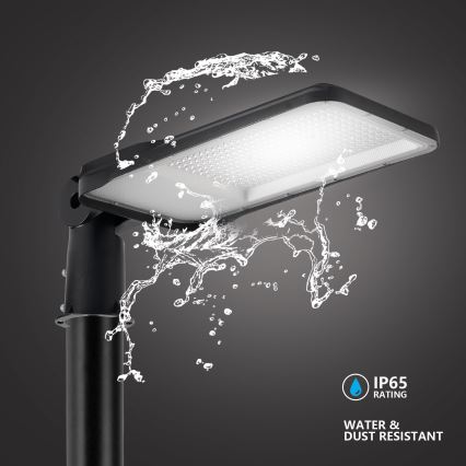 Brilagi - LED lauko gatvės žibintas su stulpu ir pasukamu sąnariu 4 m URBANLIGHT LED/200W/230V juodas IP65