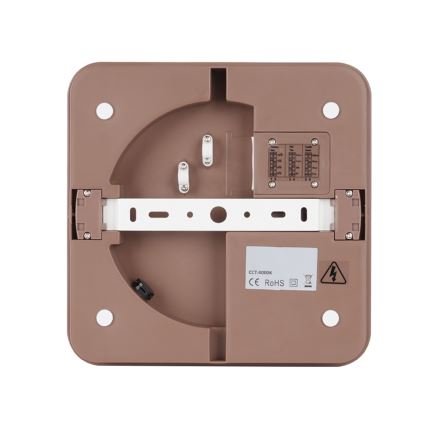 Brilagi - lauko lubinis LED šviestuvas su jutikliu BENE LED/24W/230V 26x26 cm rudas IP54