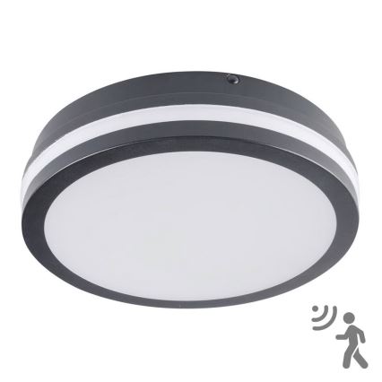 Brilagi - lauko LED šviestuvas su jutikliu BENE LED/18W/230V skersmuo 22 cm antracito spalvos IP54