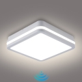 Brilagi - LED lauko šviestuvas su judesio jutikliu BENE LED/24W/230V 26x26 cm baltas IP54